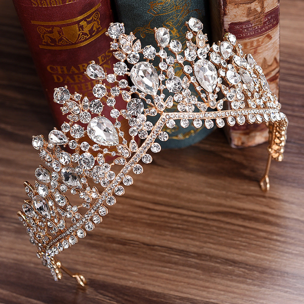 Wedding Bridal Tiara Wedding Hair Accessories Shining Rhinestones Crown Headband