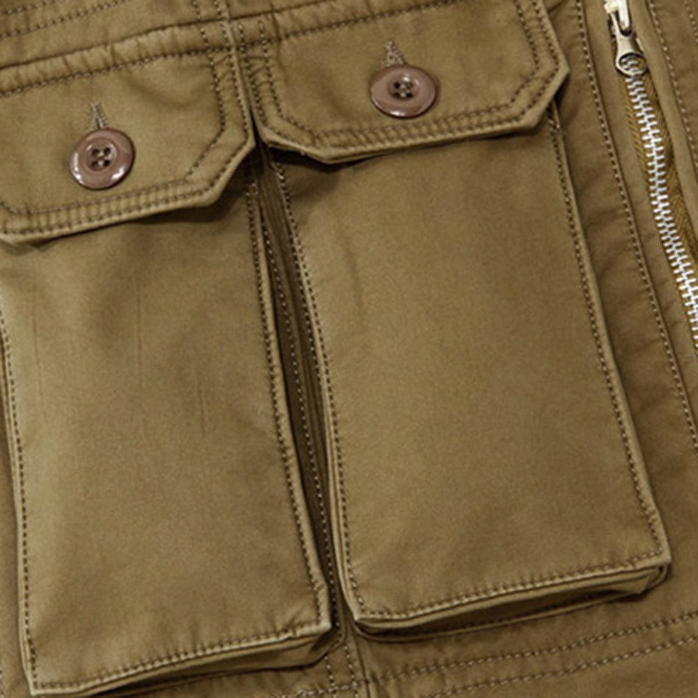 Men Cargo Pants Multi-Pockets Pants Full Length Casual Military Baggy Trousers