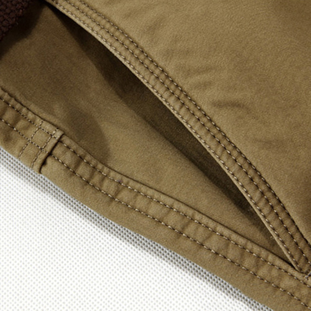 Men Cargo Pants Multi-Pockets Pants Full Length Casual Military Baggy Trousers