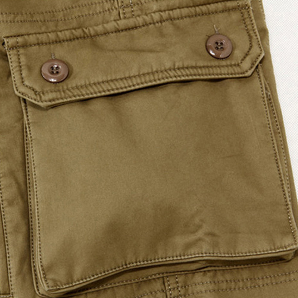 Men Cargo Pants Multi-Pockets Pants Full Length Casual Military Baggy Trousers