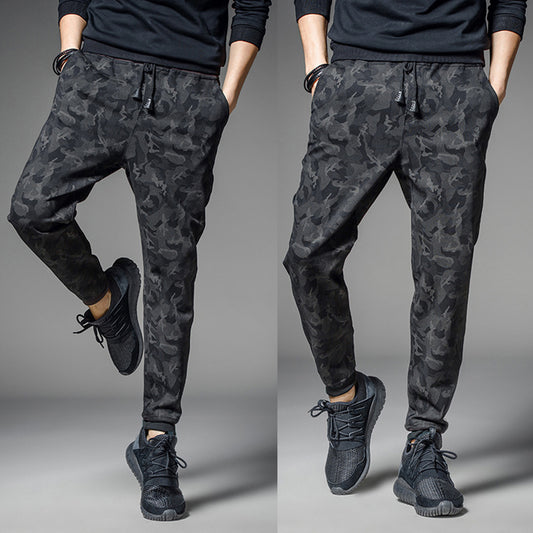 Men's Fashion Floral Camouflage Slim Joggers Trousers Pencil Pants Sweatpants