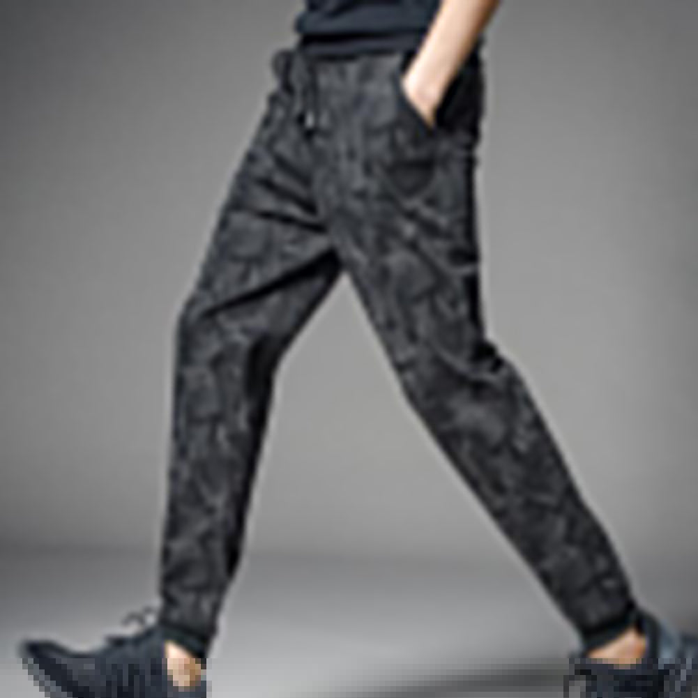 Men's Fashion Floral Camouflage Slim Joggers Trousers Pencil Pants Sweatpants