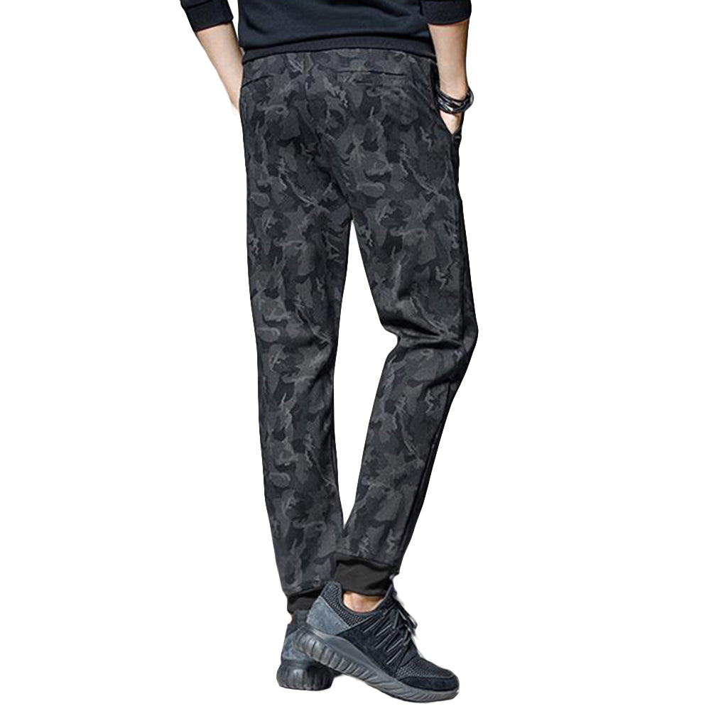 Men's Fashion Floral Camouflage Slim Joggers Trousers Pencil Pants Sweatpants