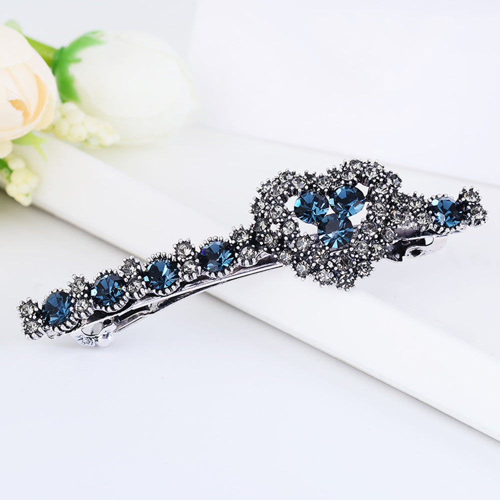 Colorful Heart Rhinestone Glossy Girl Hairpin Hair Clip Headwear Style Decor