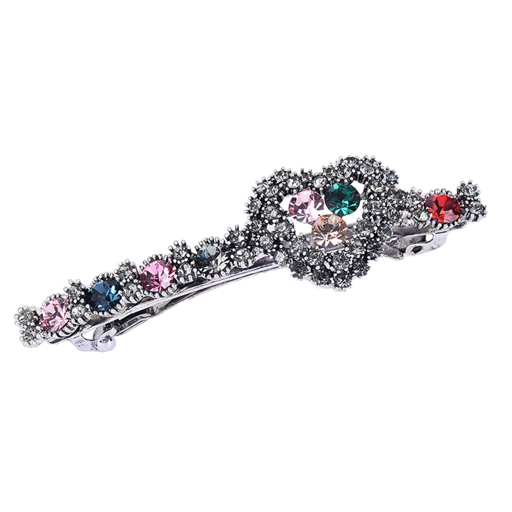 Colorful Heart Rhinestone Glossy Girl Hairpin Hair Clip Headwear Style Decor
