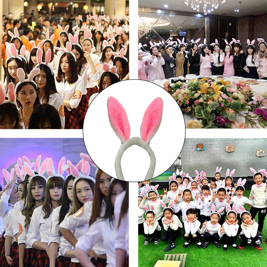 Rabbit Ear Light Hair Hoop Party Birthday Decoration Headwear Photo Prop Gift