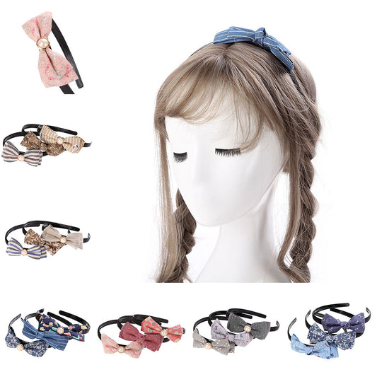 3Pcs Fashion Bowknot Headband Baby Girl Headdress Party Headwear Cosplay Costume