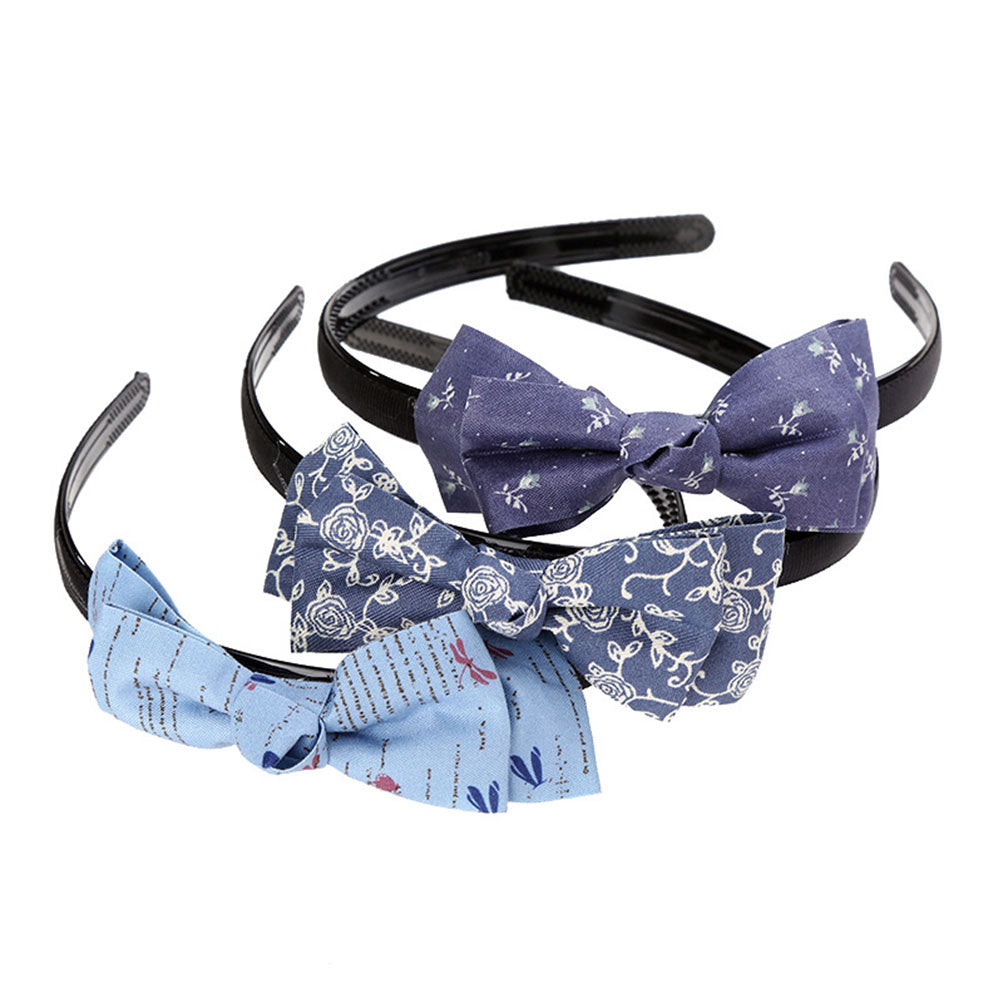 3Pcs Fashion Bowknot Headband Baby Girl Headdress Party Headwear Cosplay Costume