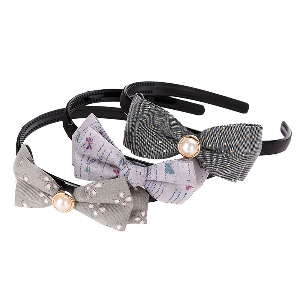3Pcs Fashion Bowknot Headband Baby Girl Headdress Party Headwear Cosplay Costume