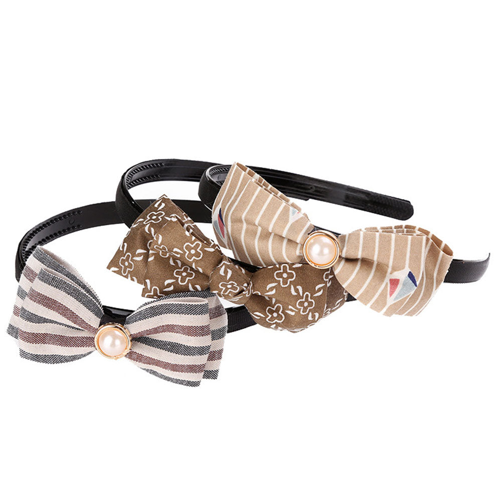 3Pcs Fashion Bowknot Headband Baby Girl Headdress Party Headwear Cosplay Costume