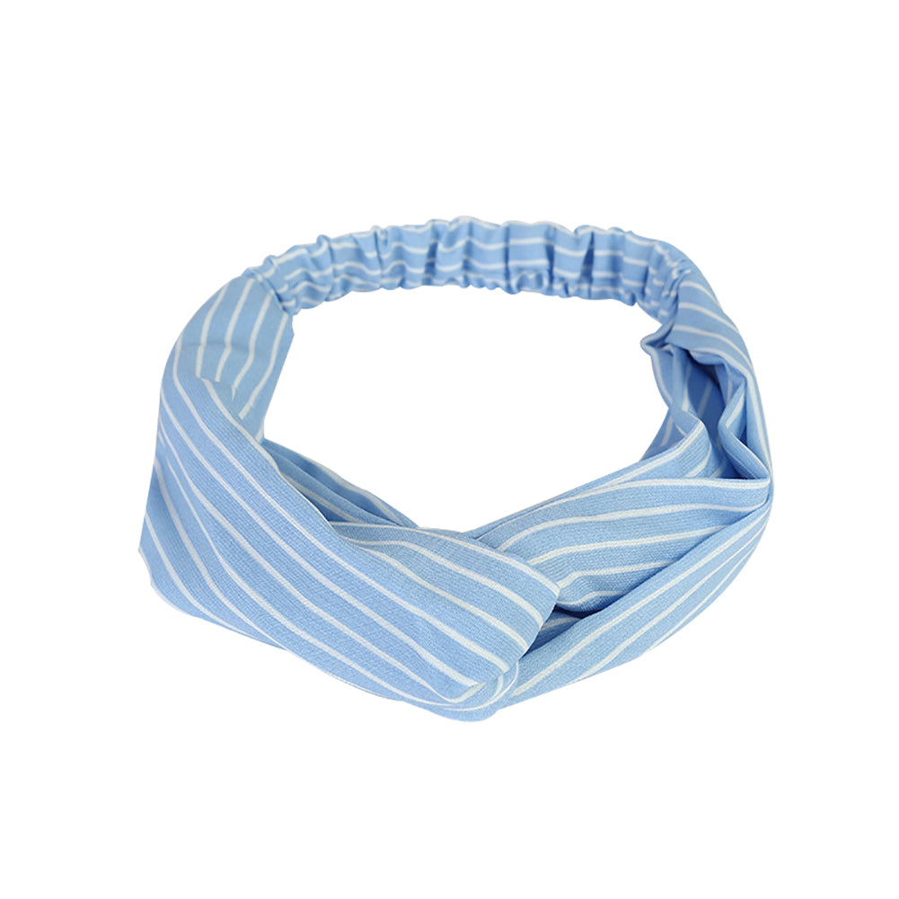 Fashion Women Striped Elastic Twist Cloth Hairband Headwear Hair Accessories