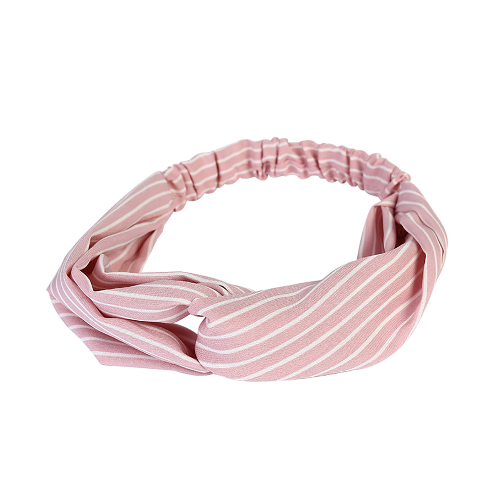 Fashion Women Striped Elastic Twist Cloth Hairband Headwear Hair Accessories
