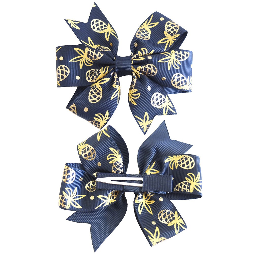 Lovely Flamingo Pineapple Bowknot Children Girls Hair Clip Hairpin Headwear