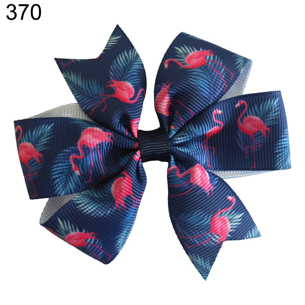 Lovely Flamingo Pineapple Bowknot Children Girls Hair Clip Hairpin Headwear