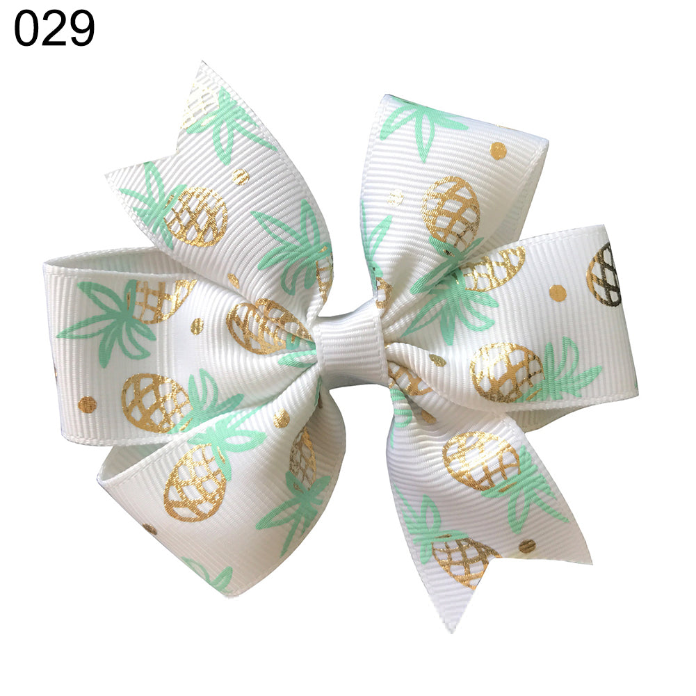 Lovely Flamingo Pineapple Bowknot Children Girls Hair Clip Hairpin Headwear