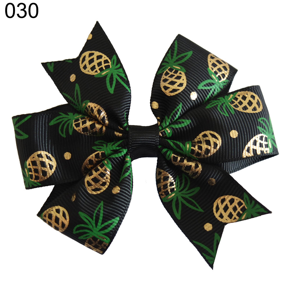 Lovely Flamingo Pineapple Bowknot Children Girls Hair Clip Hairpin Headwear