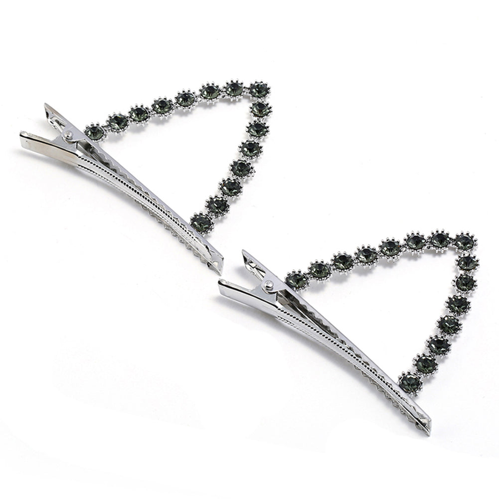 Cute Rhinestone Ears Hairpin Girls Women Headwear Hair Clip Styling Accessories