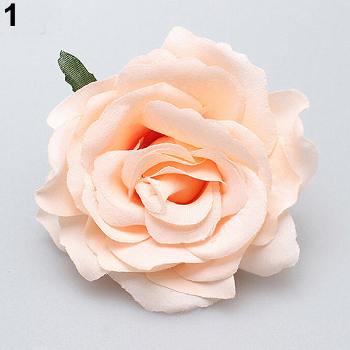 Women Sweet Big Rose Blossom Flower Wedding Bridal Hair Clip Hairpin Brooch Pin