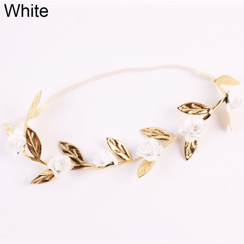 Cute Baby Girls Toddler Kids Elastic Leaf Flower Hair Band Headband Headwear