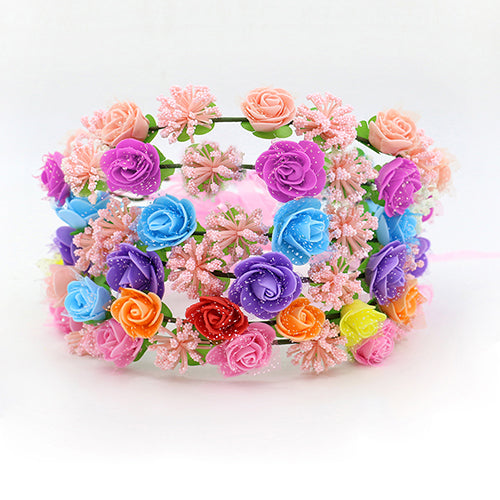 Flower Headband Wreath Headdress Garland Wedding Bridal Hair Accessories