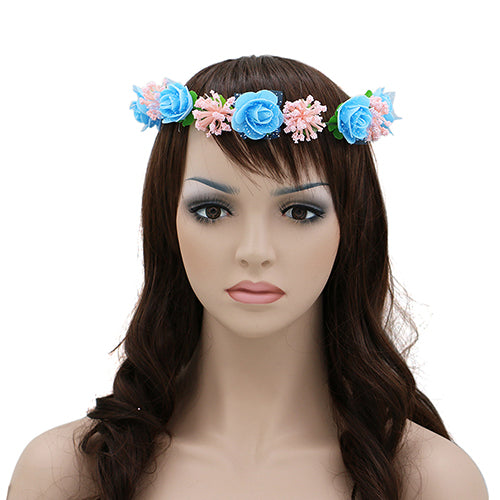 Flower Headband Wreath Headdress Garland Wedding Bridal Hair Accessories