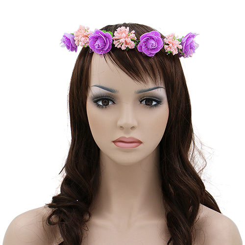 Flower Headband Wreath Headdress Garland Wedding Bridal Hair Accessories