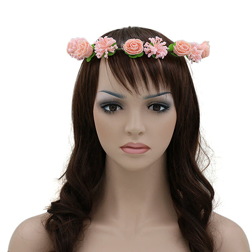 Flower Headband Wreath Headdress Garland Wedding Bridal Hair Accessories