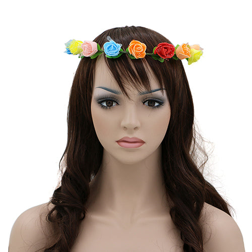 Flower Headband Wreath Headdress Garland Wedding Bridal Hair Accessories