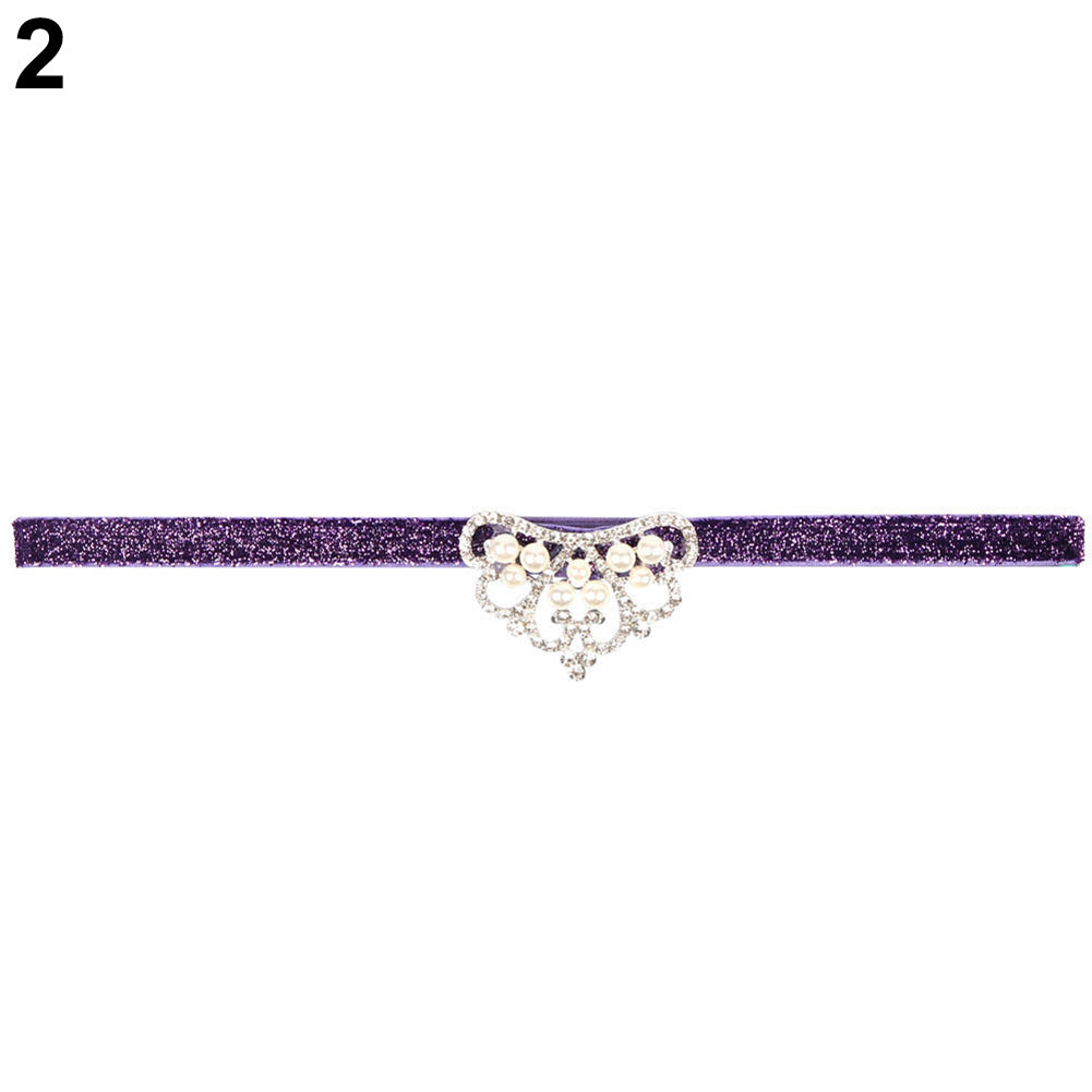 Cute Sparkling Newborn Baby Girl Crown Headband Infant Toddler Hair Band