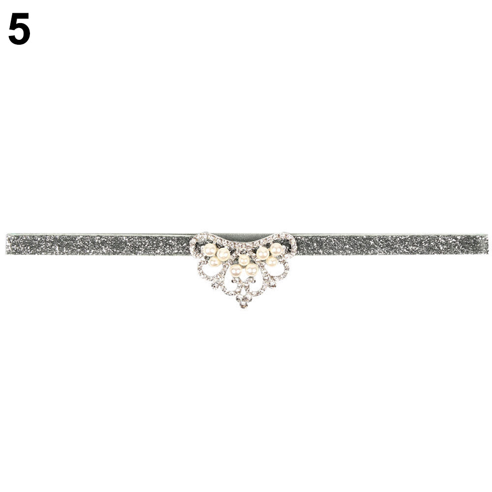 Cute Sparkling Newborn Baby Girl Crown Headband Infant Toddler Hair Band