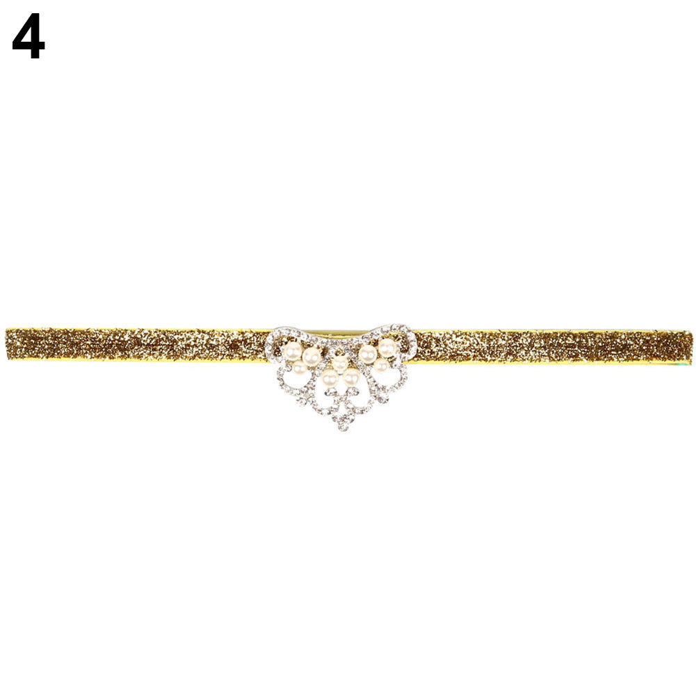 Cute Sparkling Newborn Baby Girl Crown Headband Infant Toddler Hair Band