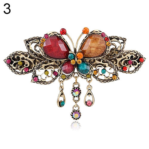 Women Retro Elegant Butterfly Tassels Hairpins Hair Clip Barrette Hair Accessary