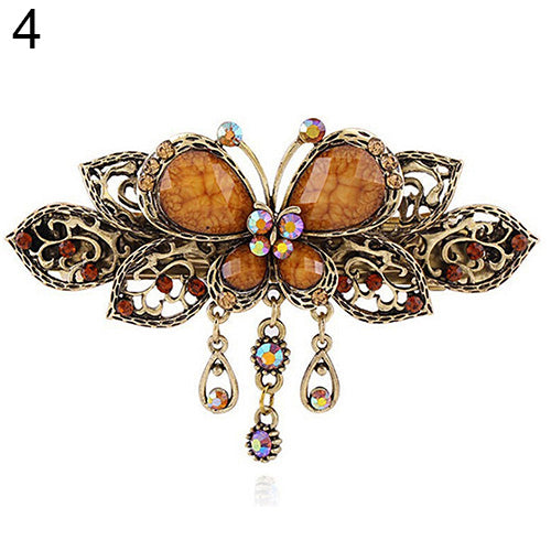 Women Retro Elegant Butterfly Tassels Hairpins Hair Clip Barrette Hair Accessary