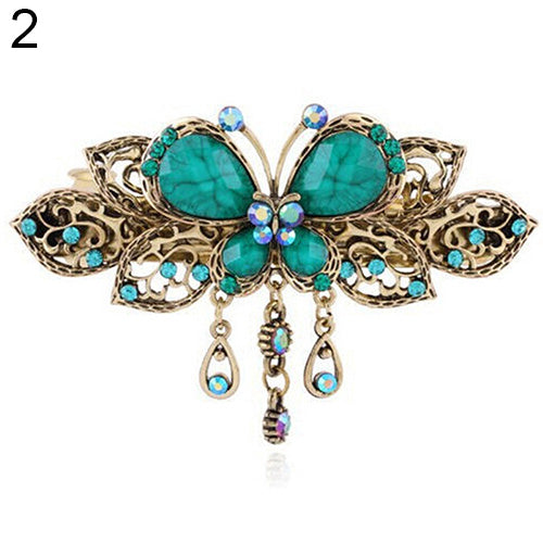 Women Retro Elegant Butterfly Tassels Hairpins Hair Clip Barrette Hair Accessary