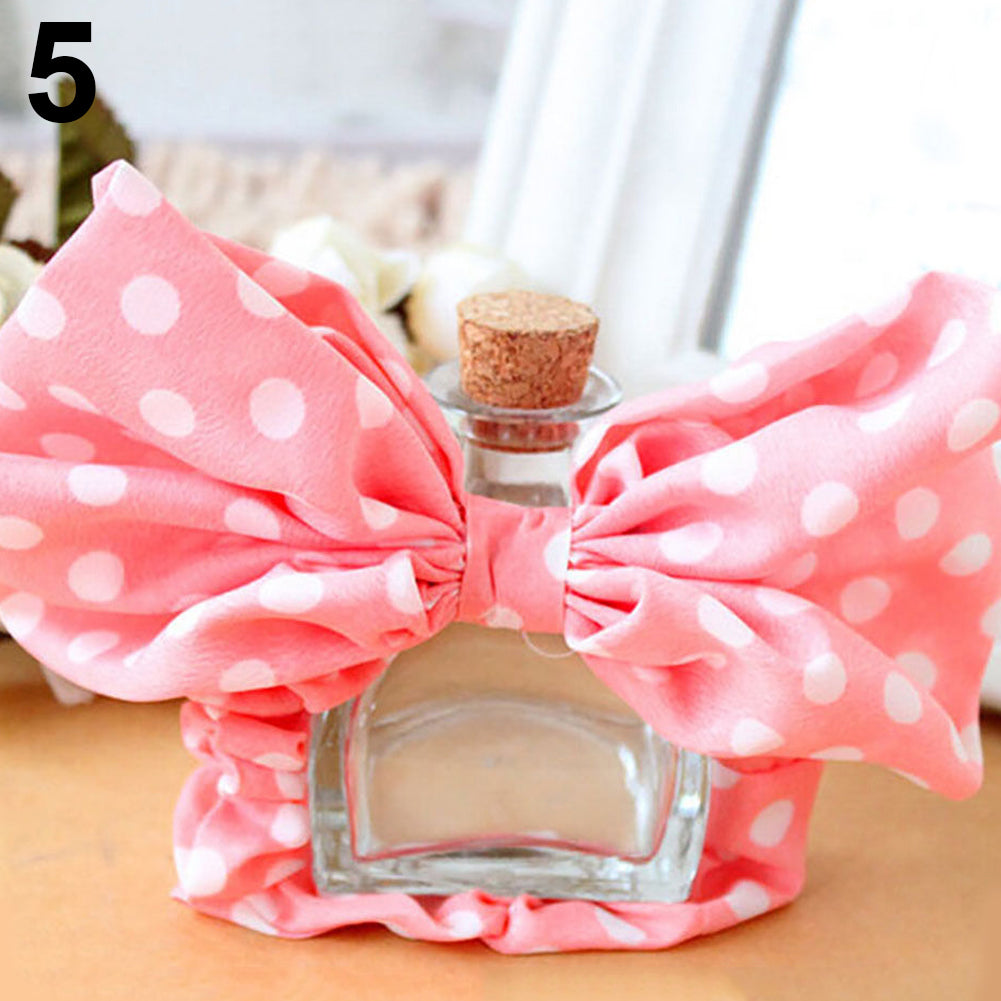 Girls' Women's Cute Sweet Big Bowknot Hair Tie Rope Ponytail Holder Headband