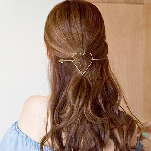 1Pc Fashion Star Love Heart Geometric Charm Hairpin Hair Clasp Cute Clip