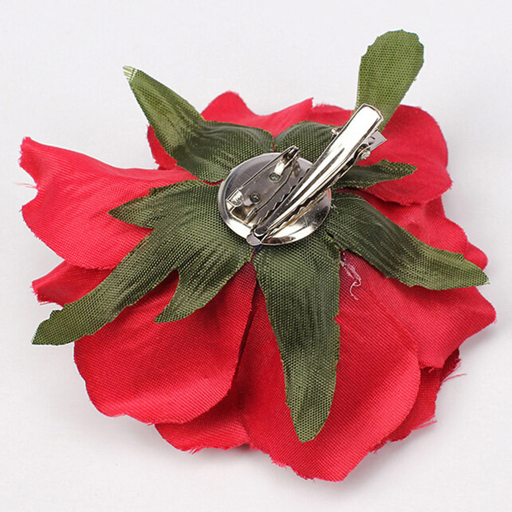Rose Flower Hairpin Brooch Wedding Bridal Bridesmaid Party Accessories Hair Clip