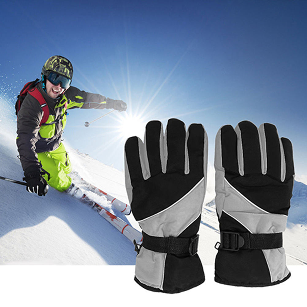 Men Winter Warm Snow Motorcycle Snowmobile Snowboard Ski Anti-Slip Gloves