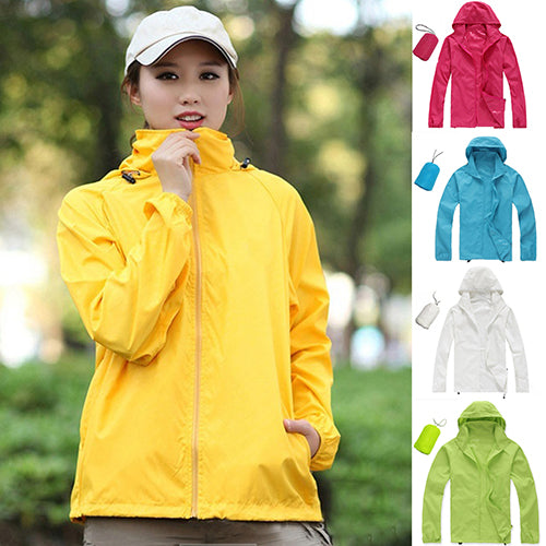 Men Women Outdoor Sports Wind Coat Running Windproof Waterproof Raincoat Outwear