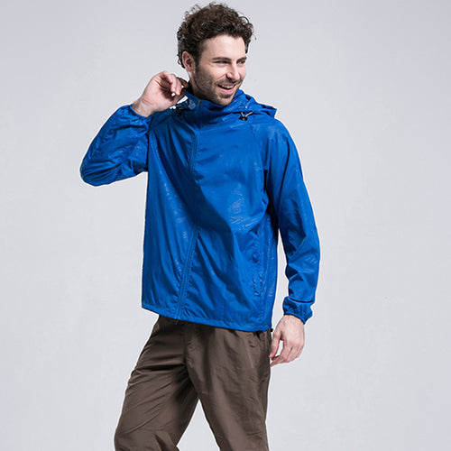Men Women Outdoor Sports Wind Coat Running Windproof Waterproof Raincoat Outwear