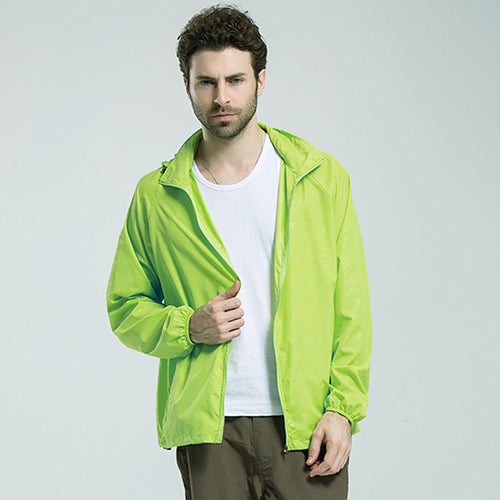 Men Women Outdoor Sports Wind Coat Running Windproof Waterproof Raincoat Outwear