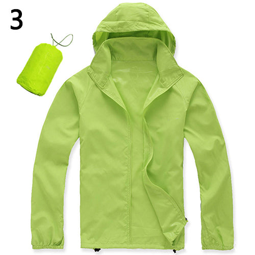 Men Women Outdoor Sports Wind Coat Running Windproof Waterproof Raincoat Outwear