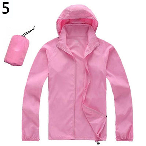 Men Women Outdoor Sports Wind Coat Running Windproof Waterproof Raincoat Outwear