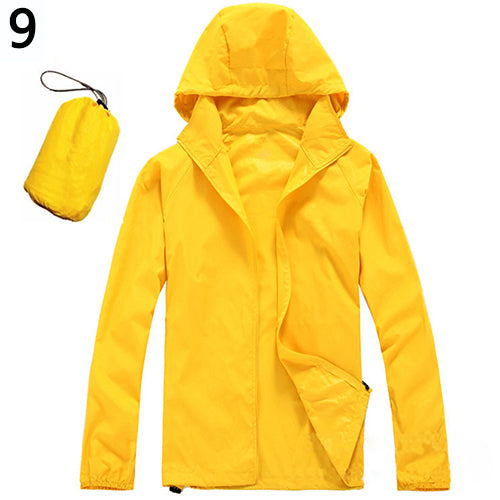 Men Women Outdoor Sports Wind Coat Running Windproof Waterproof Raincoat Outwear