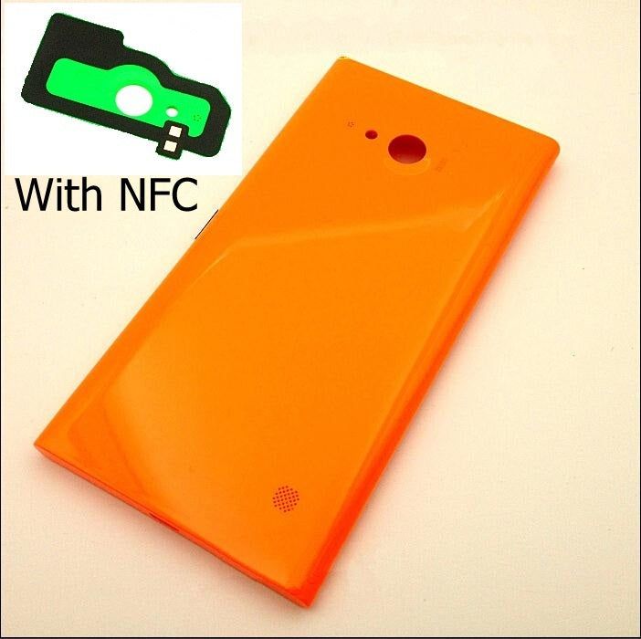 Anti-Knock Back Battery Door Housing For Nokia Lumia 730 735 With NFC Cell Phone Cover Case