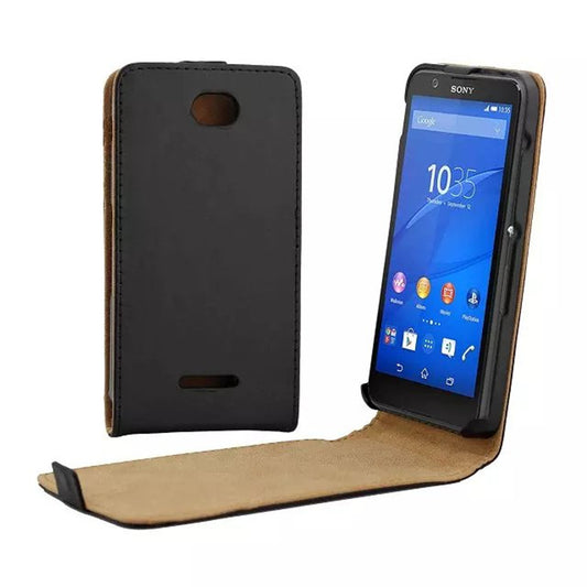 Vertical PU Leather Flip Case Fundas Capa For Sony Xperia E4 Cover Back Case Up-Down Open skin pouch Mobile Phone Bags