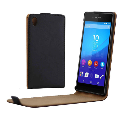 Vertical PU Leather Flip Case Fundas Capa For Sony Xperia Z4 Cover Back Case Up-Down Open skin pouch Mobile Phone Bags