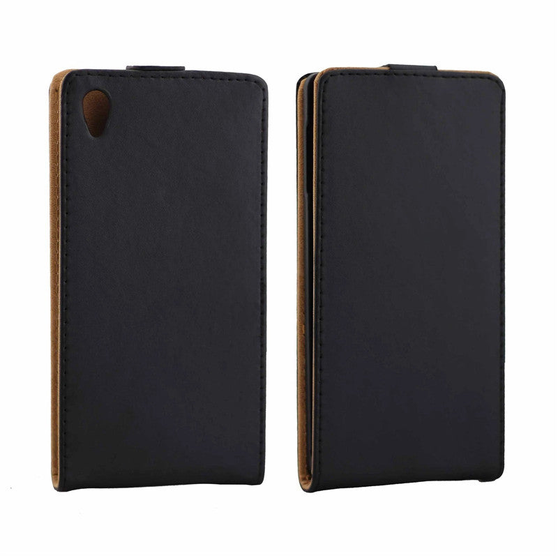 Vertical PU Leather Flip Case Fundas Capa For Sony Xperia Z4 Cover Back Case Up-Down Open skin pouch Mobile Phone Bags