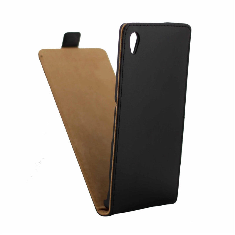 Vertical PU Leather Flip Case Fundas Capa For Sony Xperia Z4 Cover Back Case Up-Down Open skin pouch Mobile Phone Bags