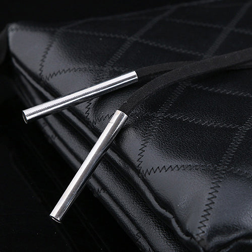 Punk Women Boho Fannel Rope Tube Pandent Choker Long Necklace Gothic Jewelry